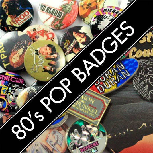 80's Pop Badges – Rock by Mail