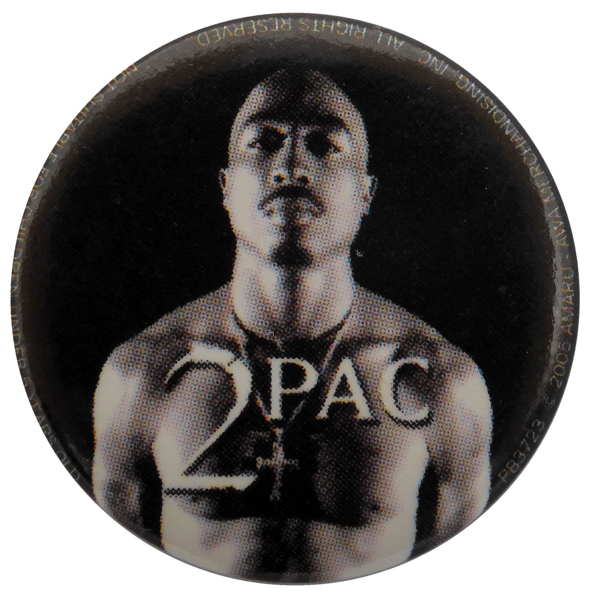 2Pac - 'Cross Necklace' Button Badge