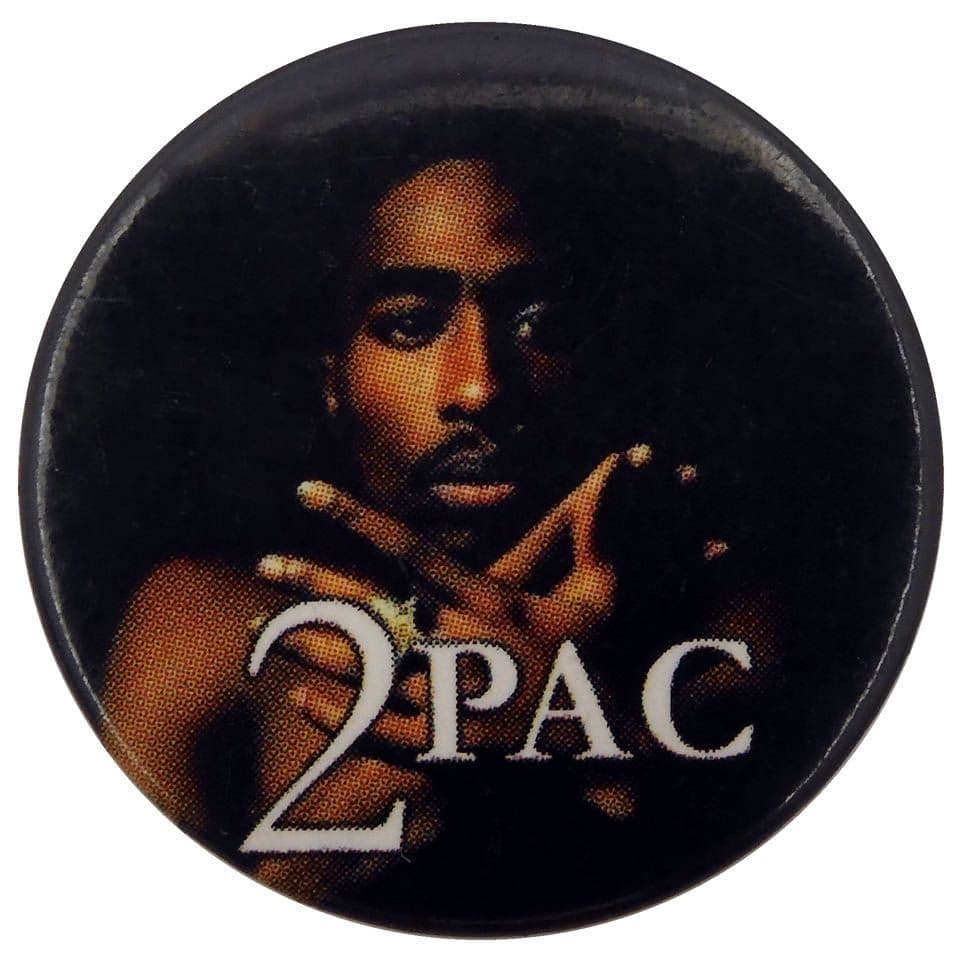 2Pac - 'Hands' Button Badge