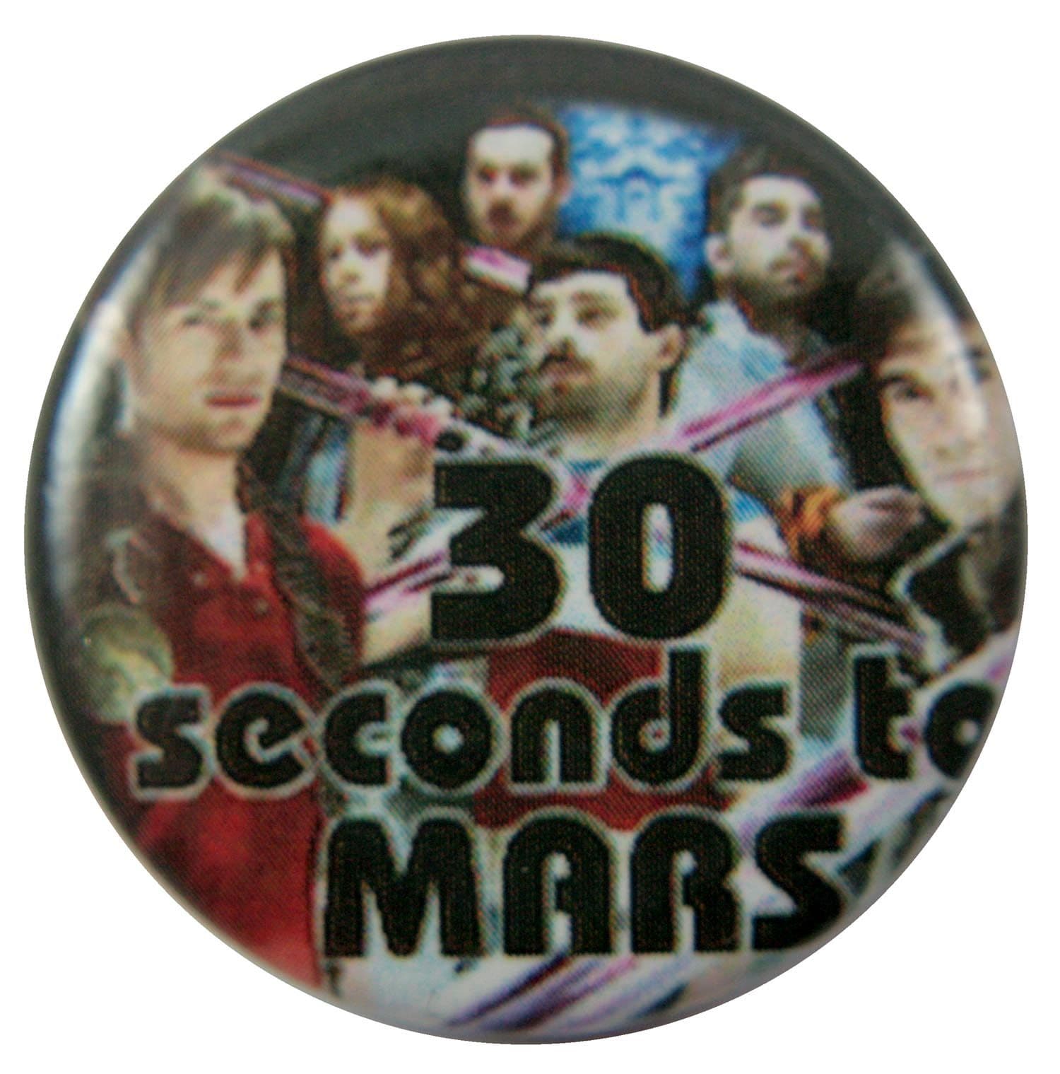 30 Seconds to Mars - 'Group Collage' Button Badge