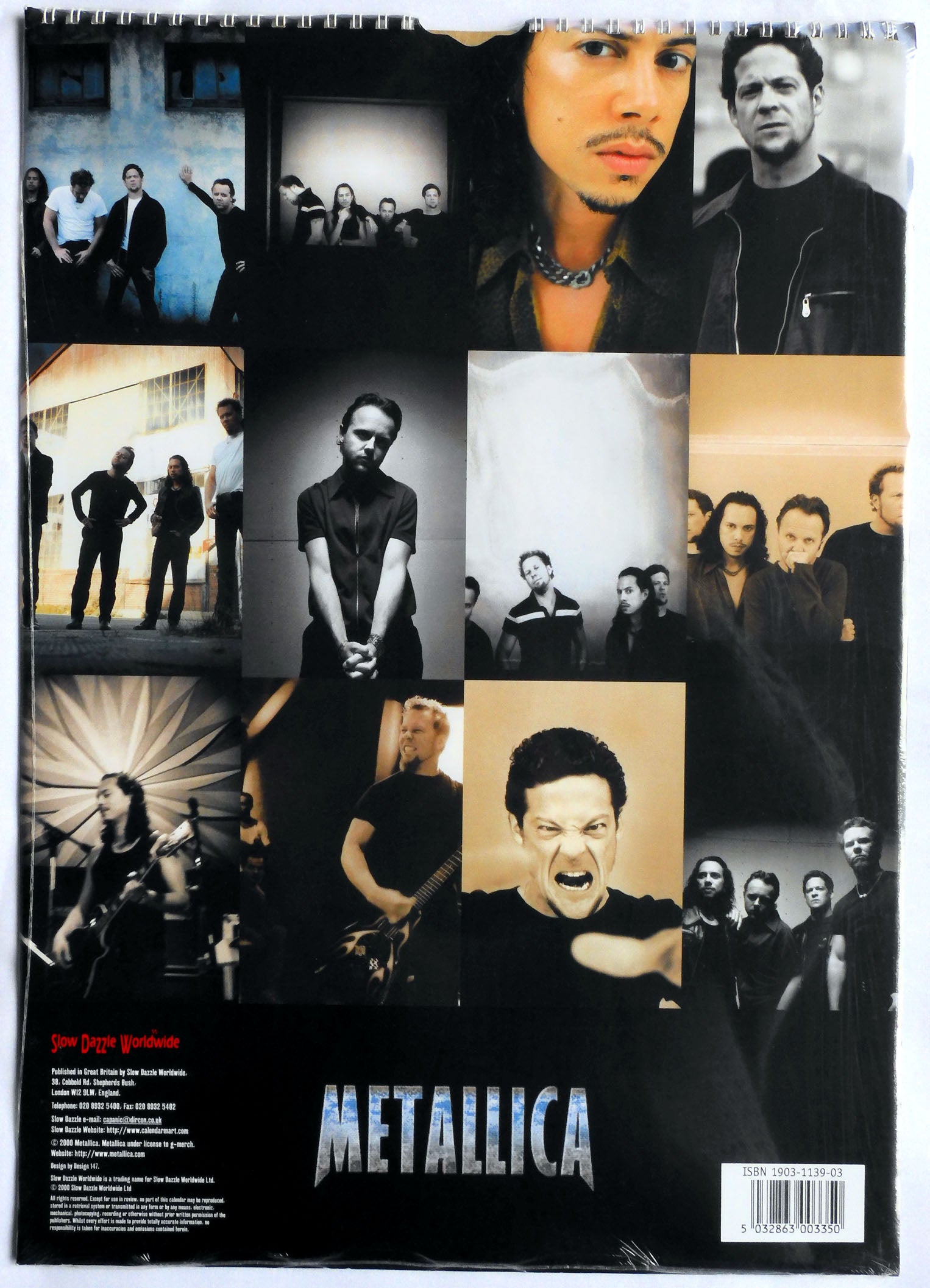 Metallica - 2001 Calendar