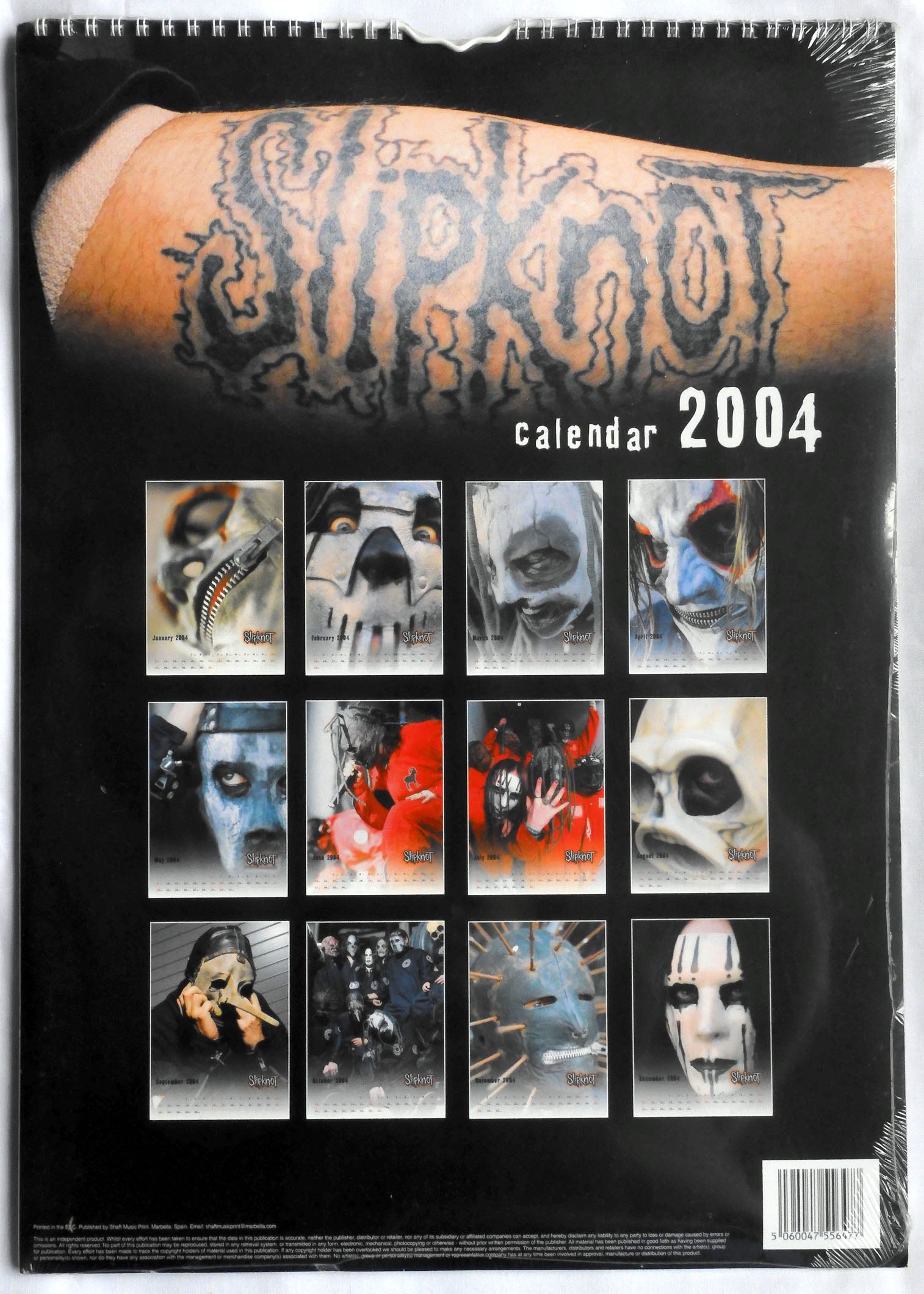 Slipknot - 2004 Calendar