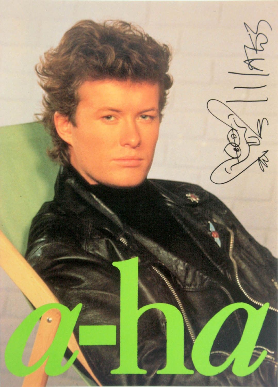 a-ha - 'Mags Signature' Postcard