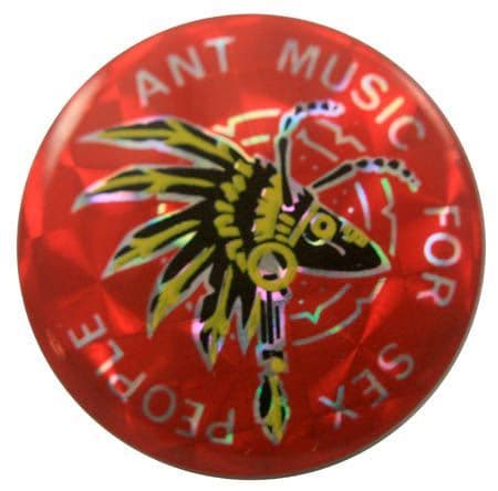 Adam and the Ants - 'Ant Music' Prismatic Button Badge