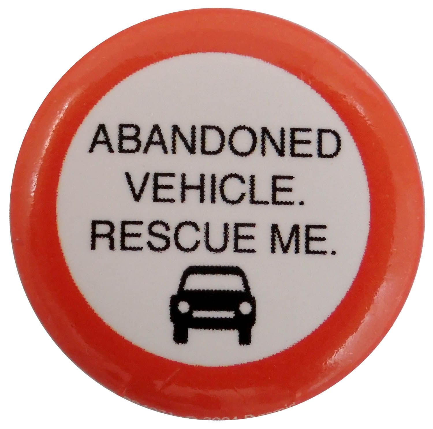 Abandoned Vehicle - Button Badge