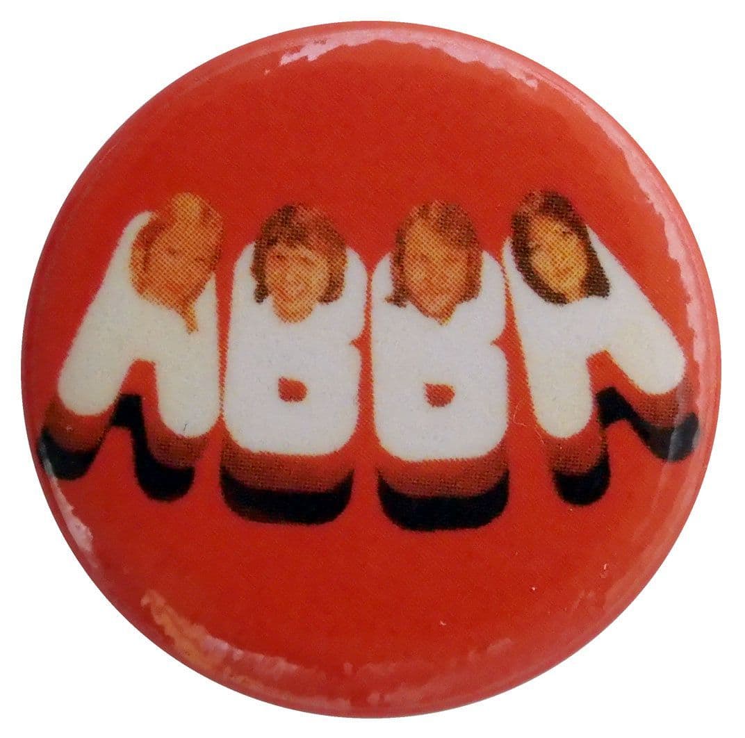 Abba - 'Red' Button Badge