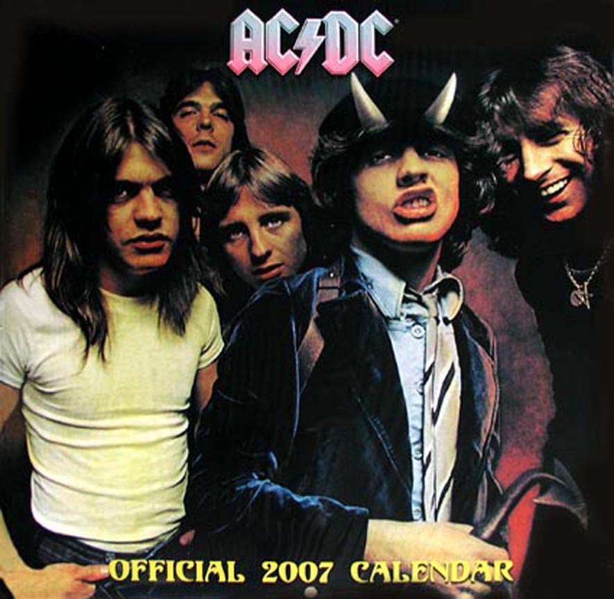 AC/DC - 2007 Official Calendar