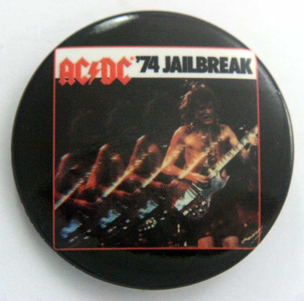 AC/DC - ''74 Jailbreak' Large Button Badge