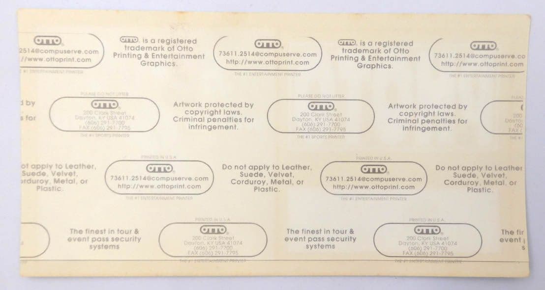 AC/DC - 'Ballbreaker 1996 World Tour Photo ' Large Backstage Pass