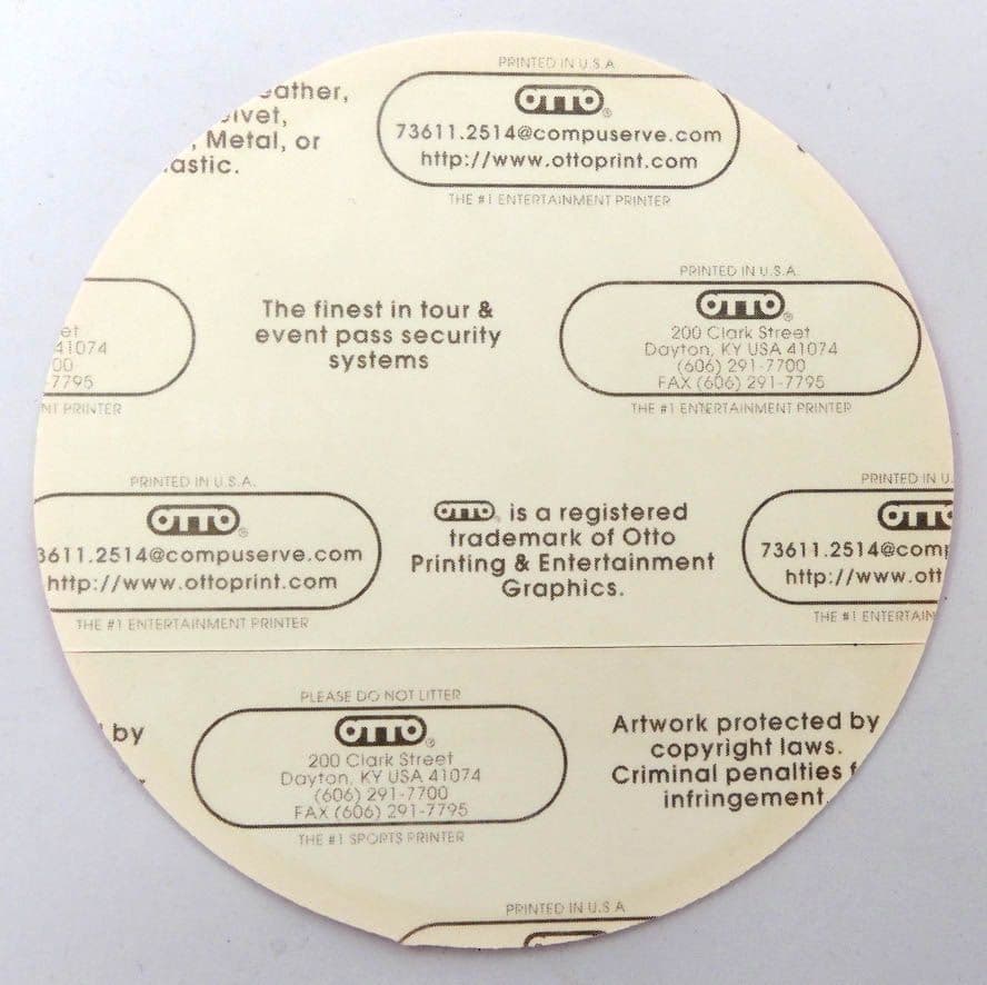 AC/DC - 'Ballbreaker World Tour 1996 After Show Pink' Backstage Pass