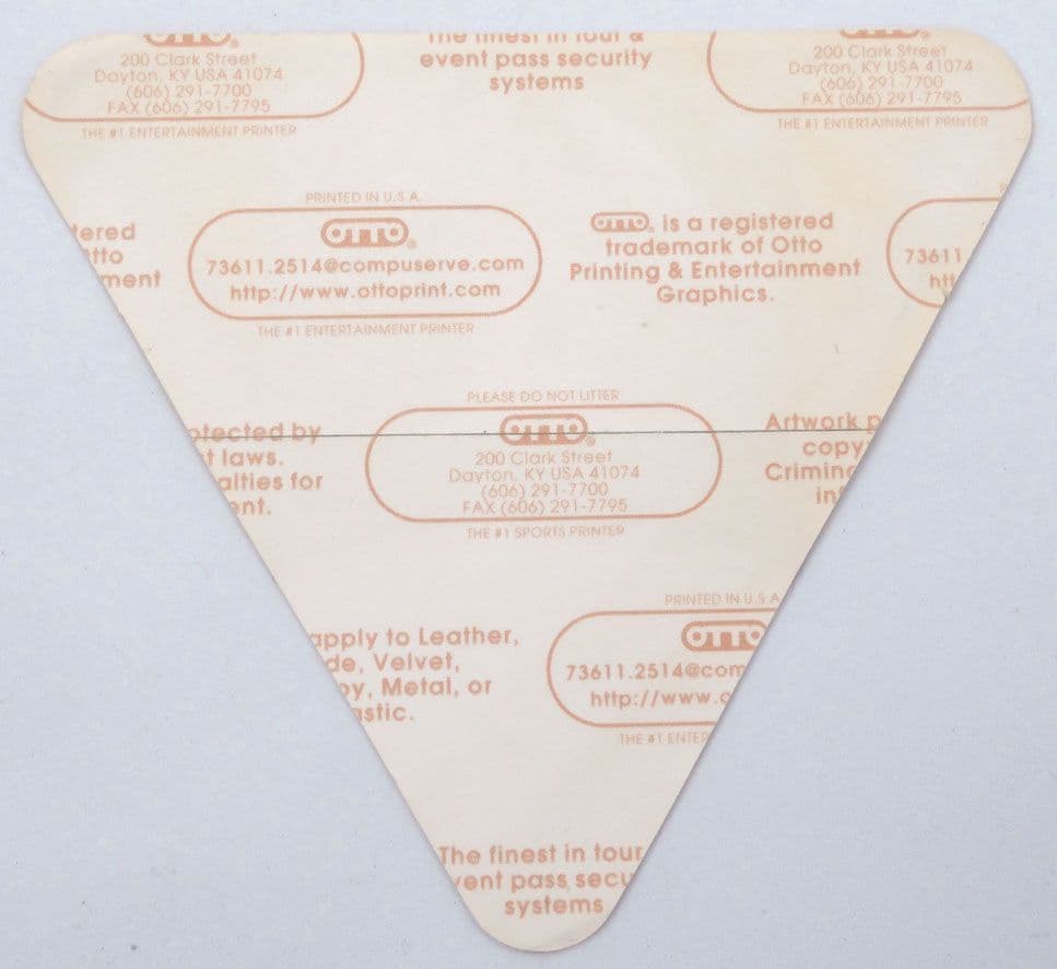 AC/DC - 'Ballbreaker World Tour 1996 Local Crew' OTTO Backstage Pass