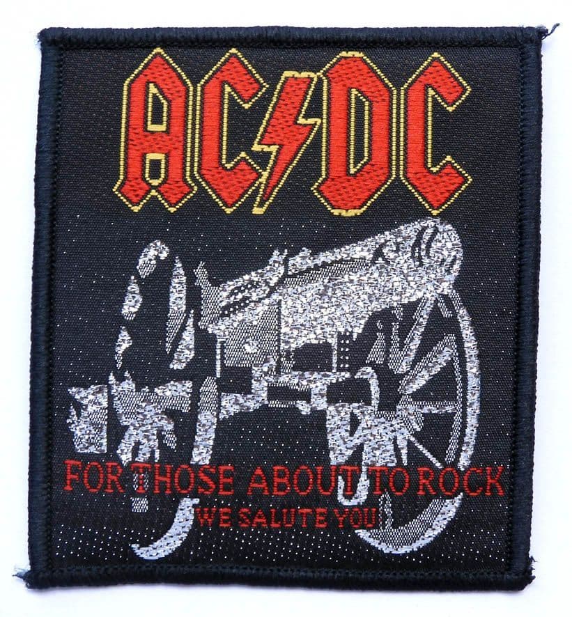 AC/DC - 'For Those About to Rock - Glittery' Woven Patch