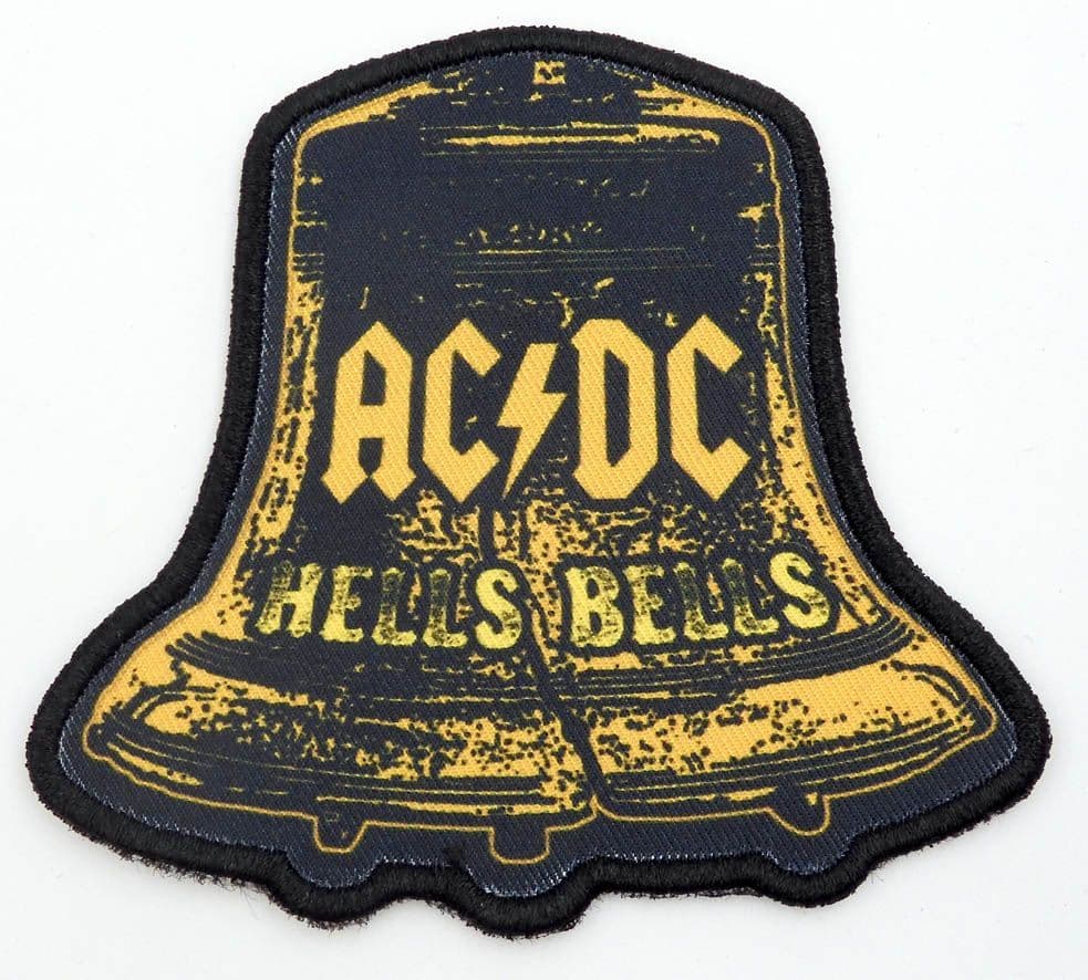 AC/DC - 'Hells Bells' Shaped Printed Patch – Rock by Mail