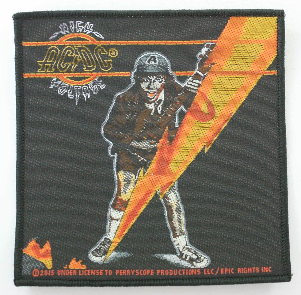 AC/DC - 'High Voltage Lightning' Woven Patch