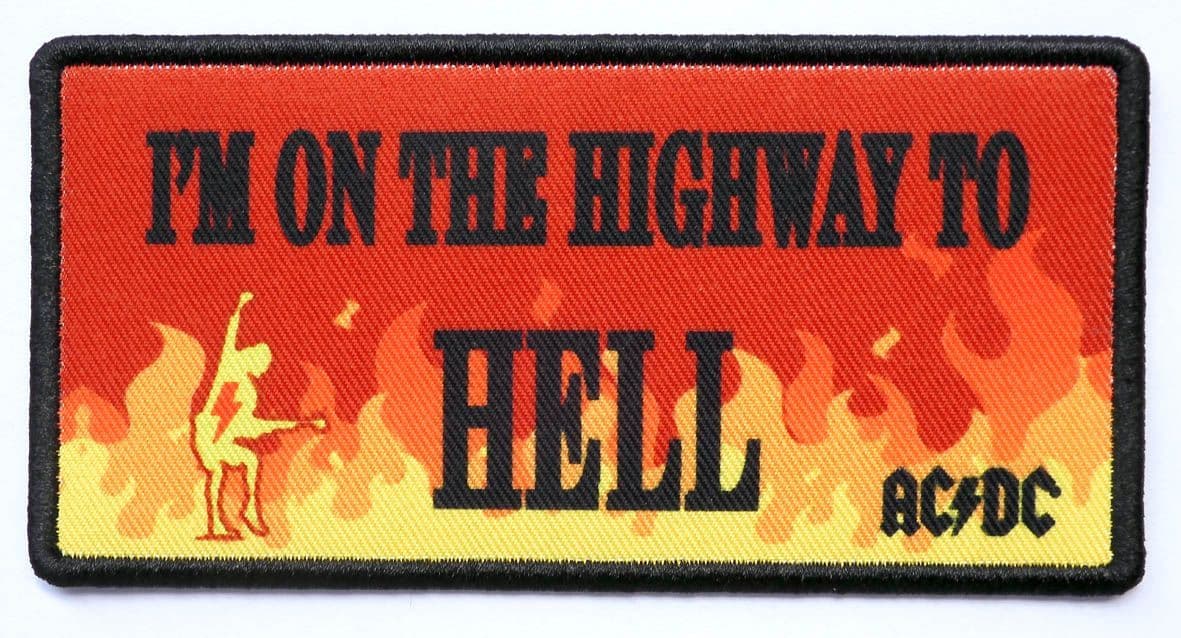 AC/DC - 'I'm on the Highway to Hell' Printed Sew-on Patch