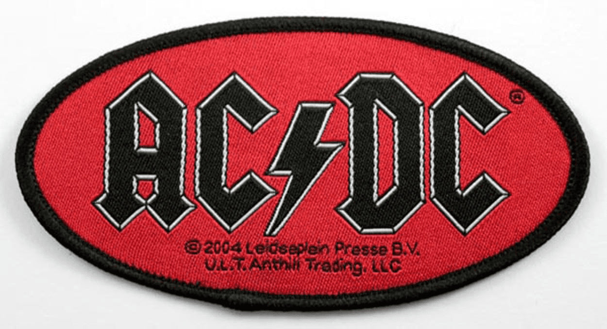 AC/DC - 'Logo' Oval Woven Patch
