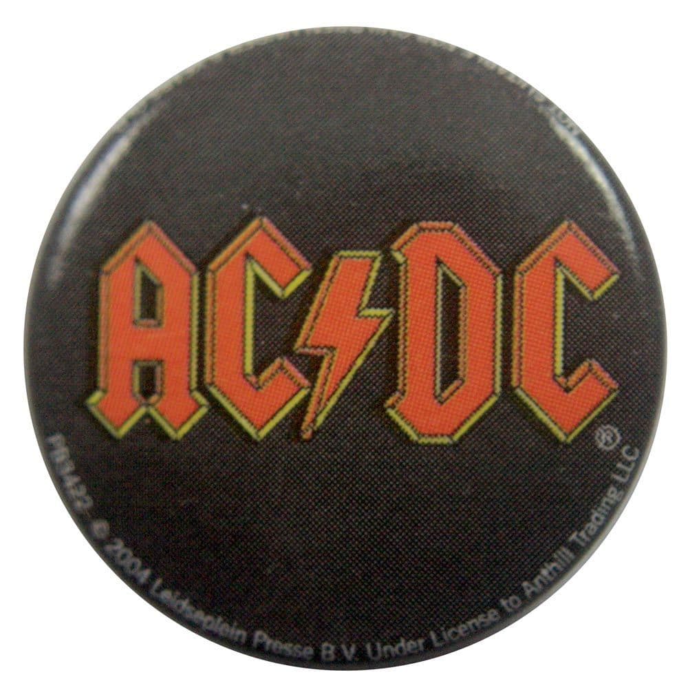 AC/DC - 'Red Logo' Button Badge – Rock by Mail