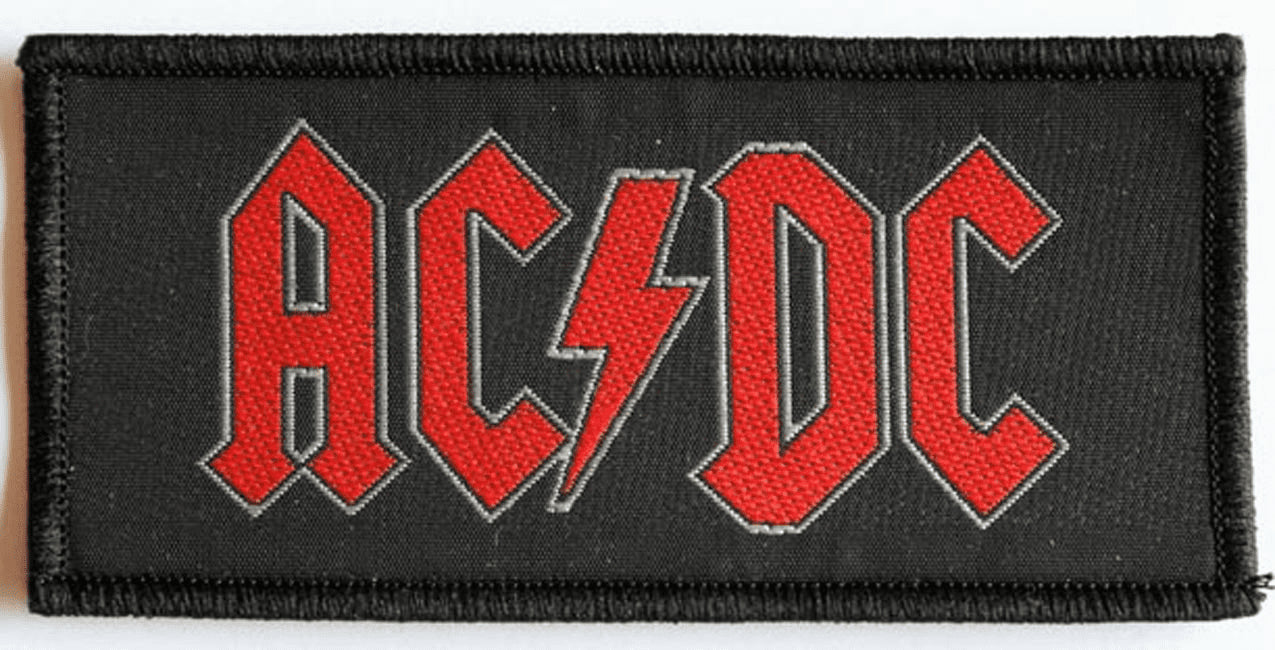 AC/DC - 'Red Logo' Woven Patch – Rock by Mail