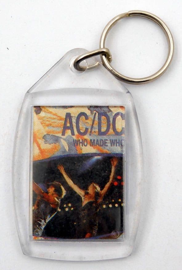 AC/DC - 'Who Made Who' Plastic Keyring
