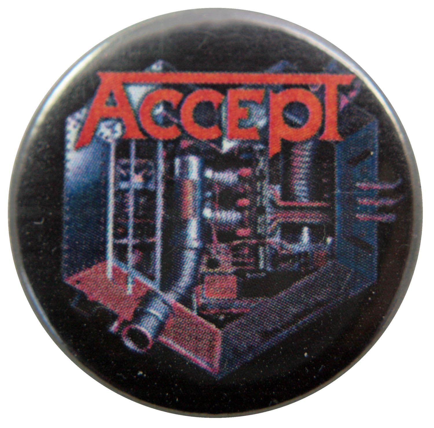 Accept - 'Metal Heart 2' Button Badge