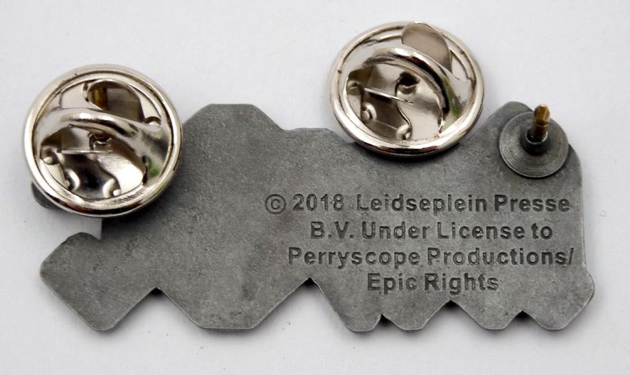 AC/DC - 'Red Logo' Enamelled Metal Lapel Badge