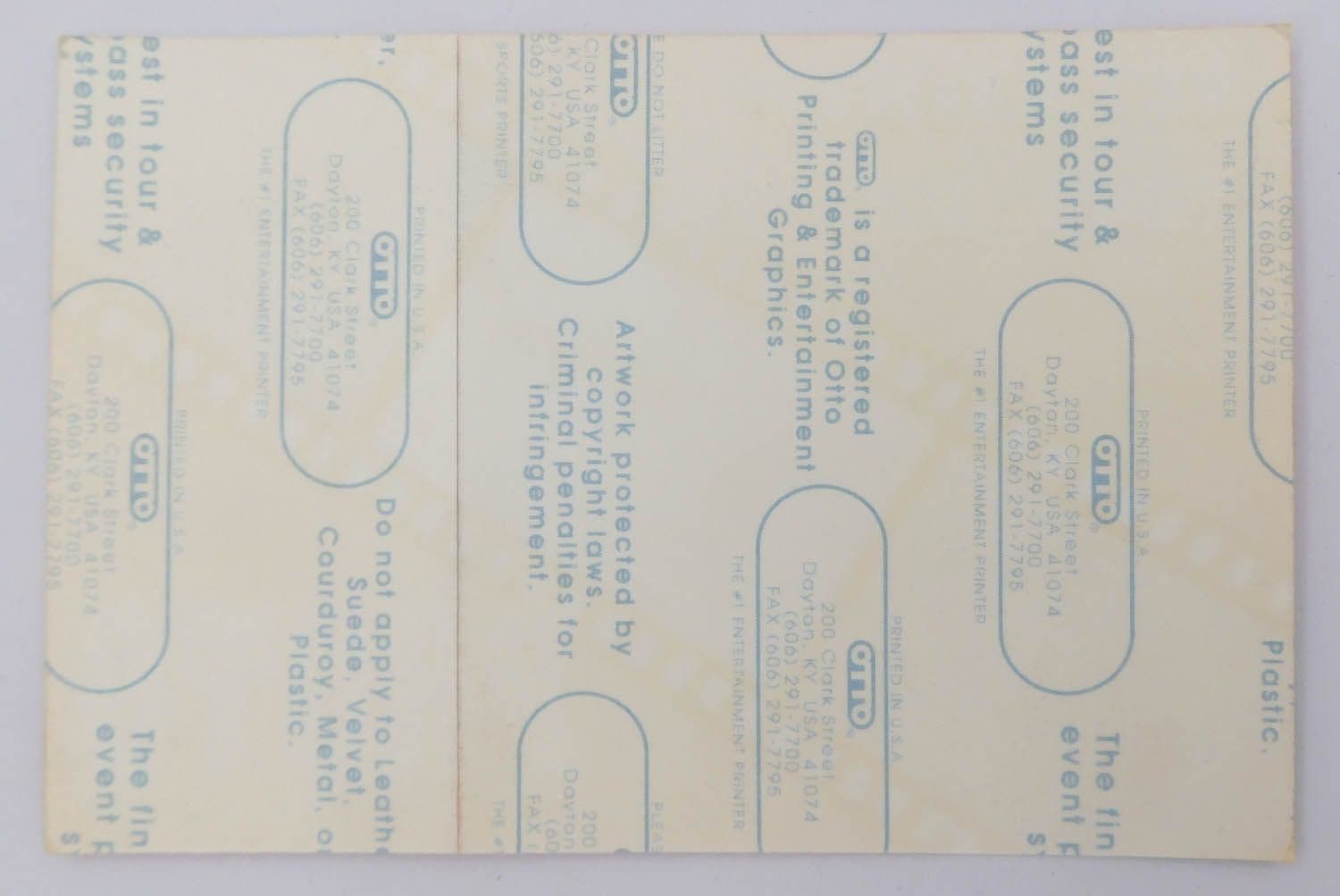 Aerosmith - 'Get a Grip Tour 1993 -'95' Vintage Backstage Pass