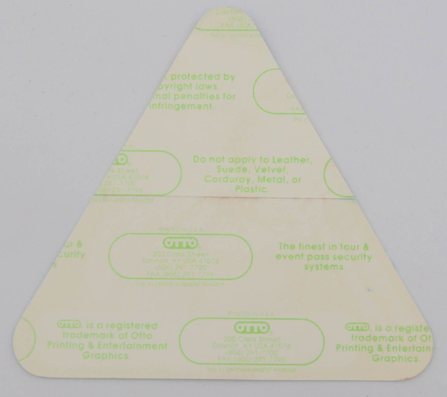 Aerosmith - 'Get a Grip Tour '93-'95 - Working Personnel Blue' OTTO Backstage Pass