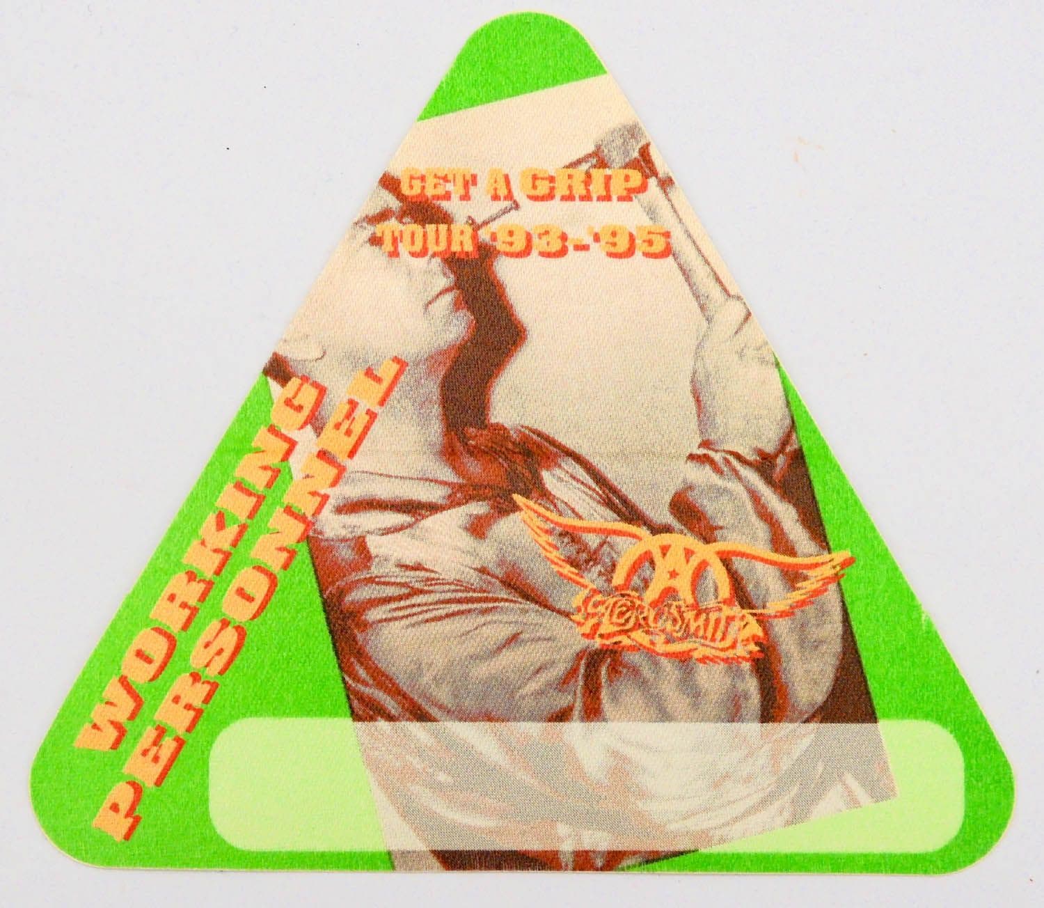 Aerosmith - 'Get a Grip Tour '93-'95 - Working Personnel Green' OTTO Backstage Pass