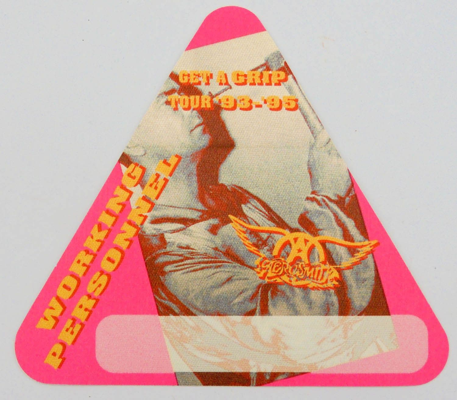 Aerosmith 'Get a Grip Tour '93-'95 - Working Personnel Pink' Cloth OTTO Backstage Pass