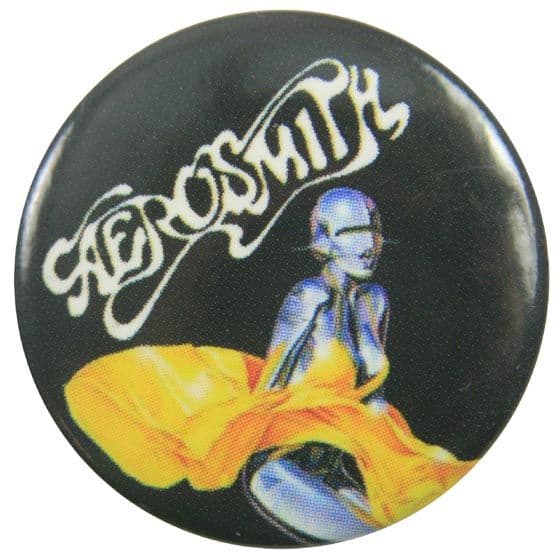 Aerosmith - 'Just Push Play' Button Badge