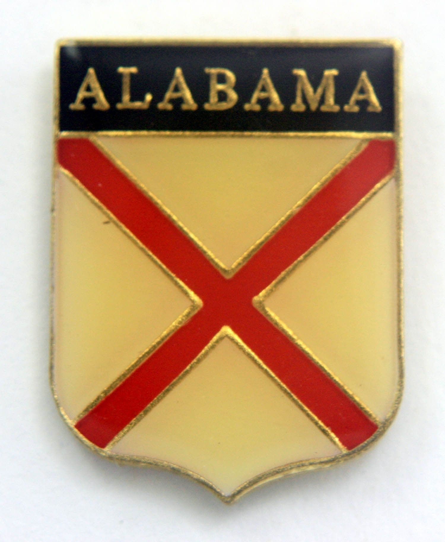 Alabama - 'State Flag' Vintage Enamel Badge