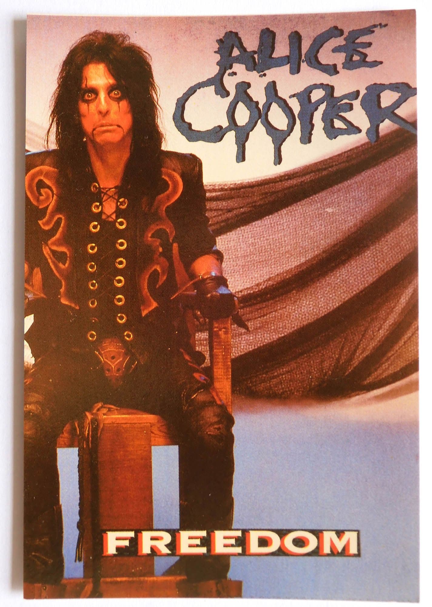 Alice Cooper - 'Freedom' Postcard