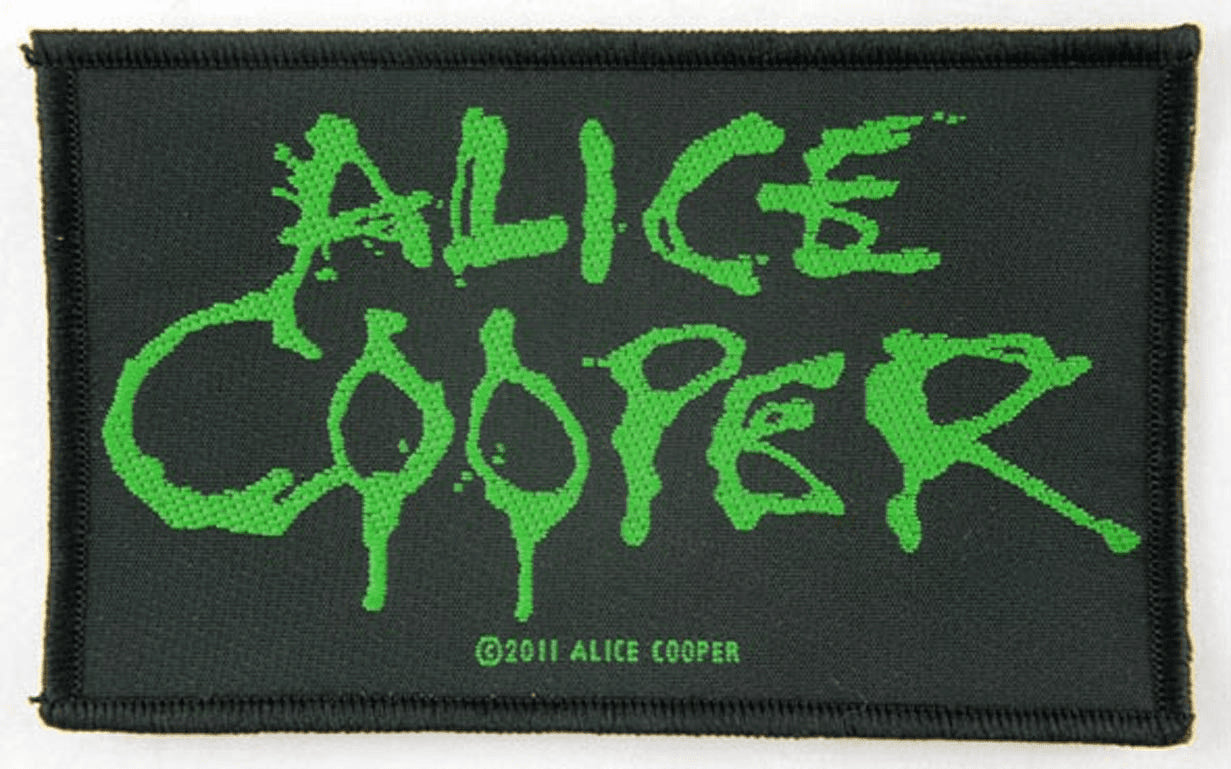 Alice Cooper - 'Green Logo' Woven Patch