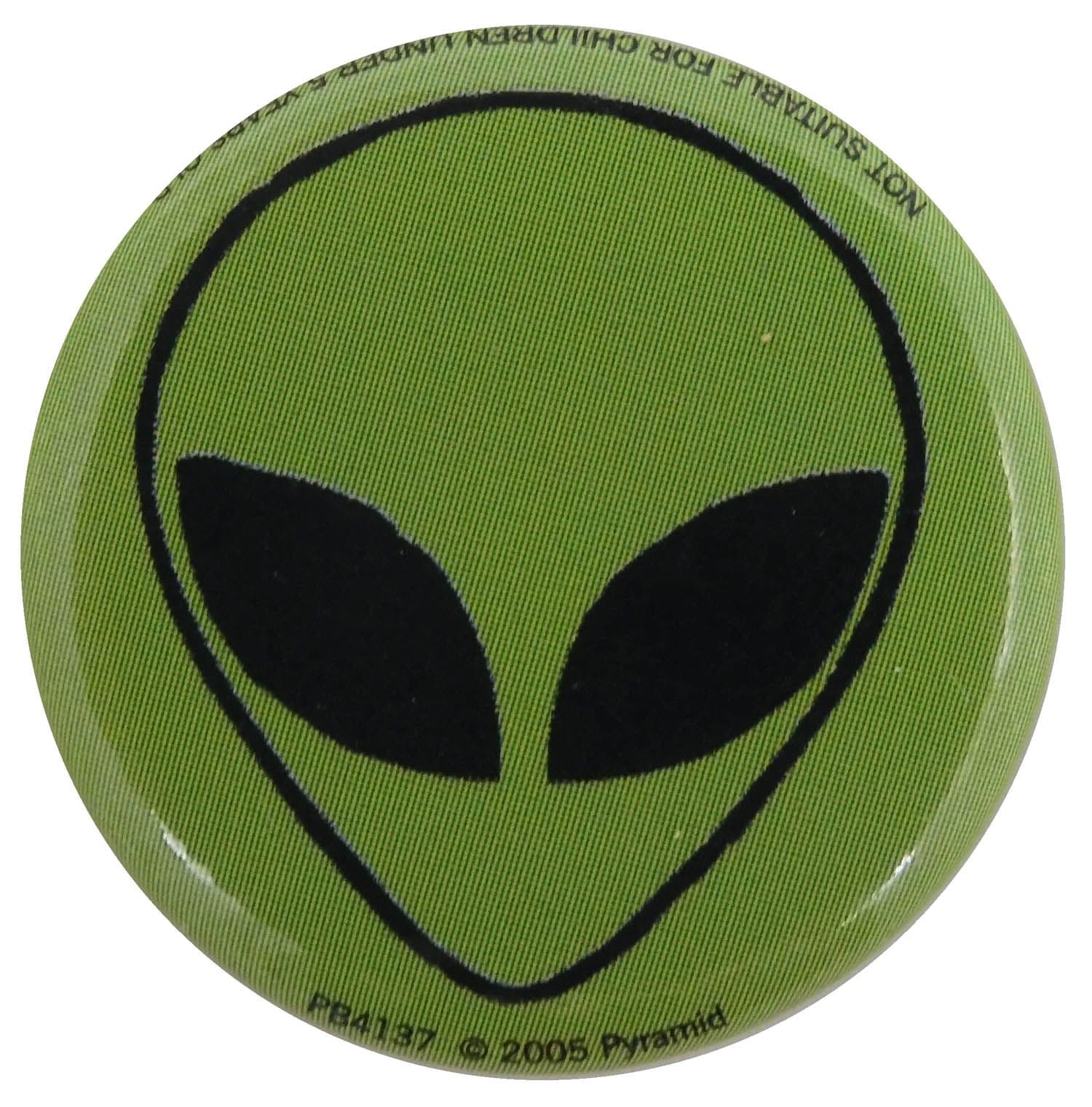 Alien - 'Green' Button Badge