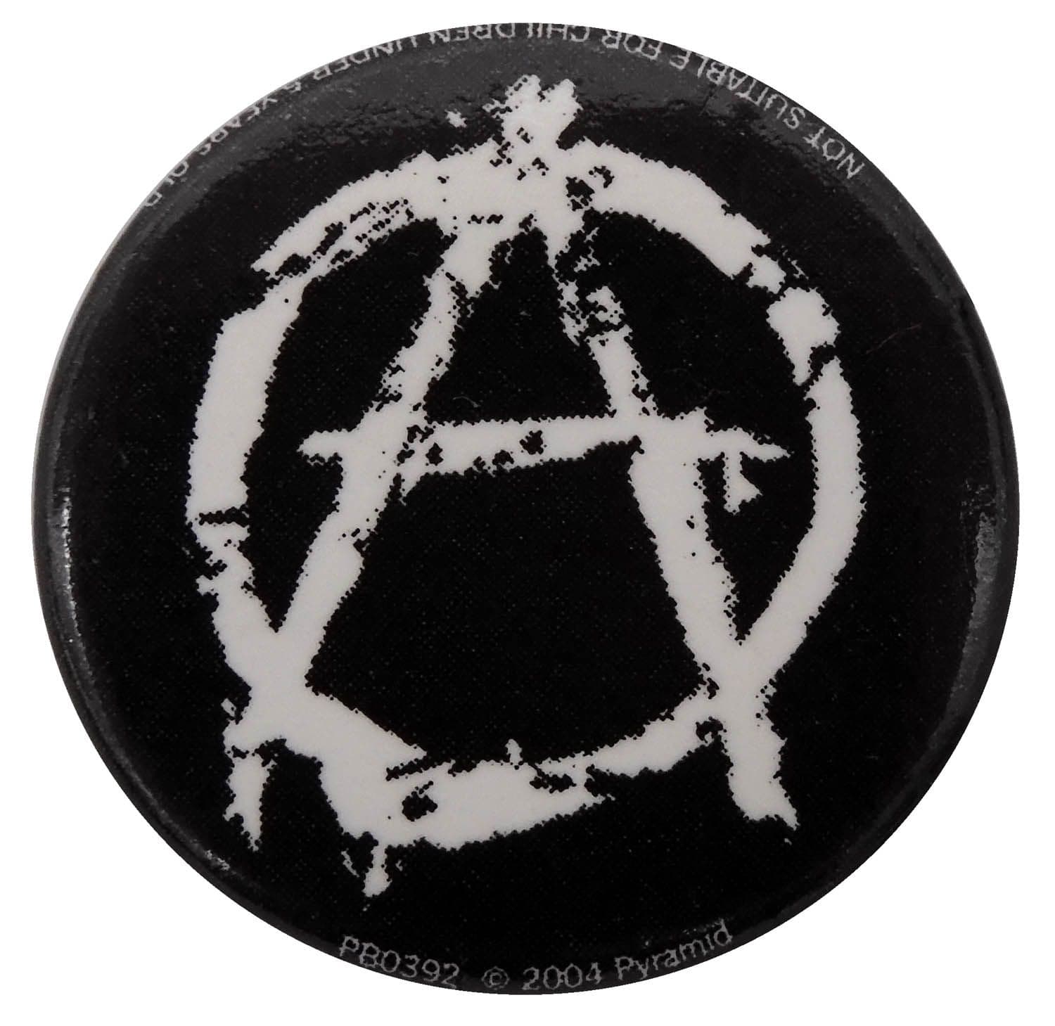 Anarchy - 'Black' Button Badge