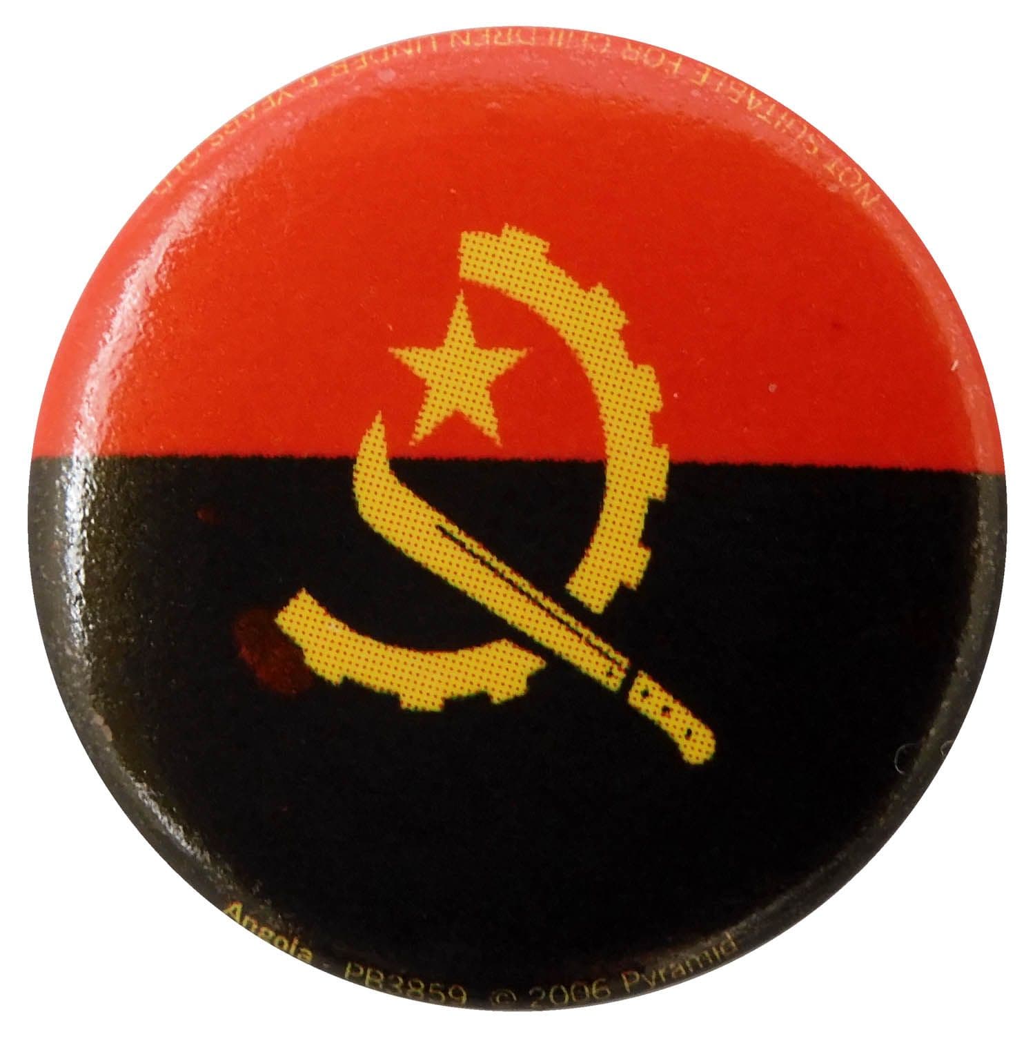 Angola Flag - Button Badge