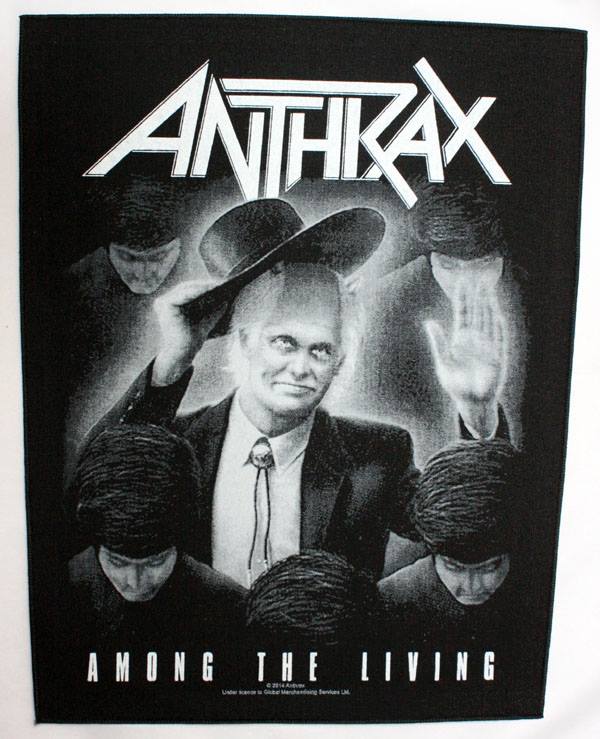 Anthrax - 'Among the Living' Giant Printed Backpatch
