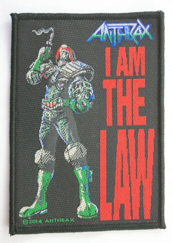 Anthrax - 'I am the Law' Woven Patch