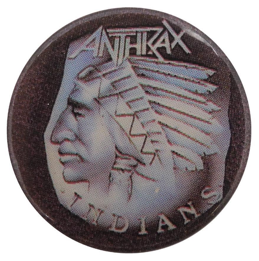 Anthrax - 'Indians' Button Badge