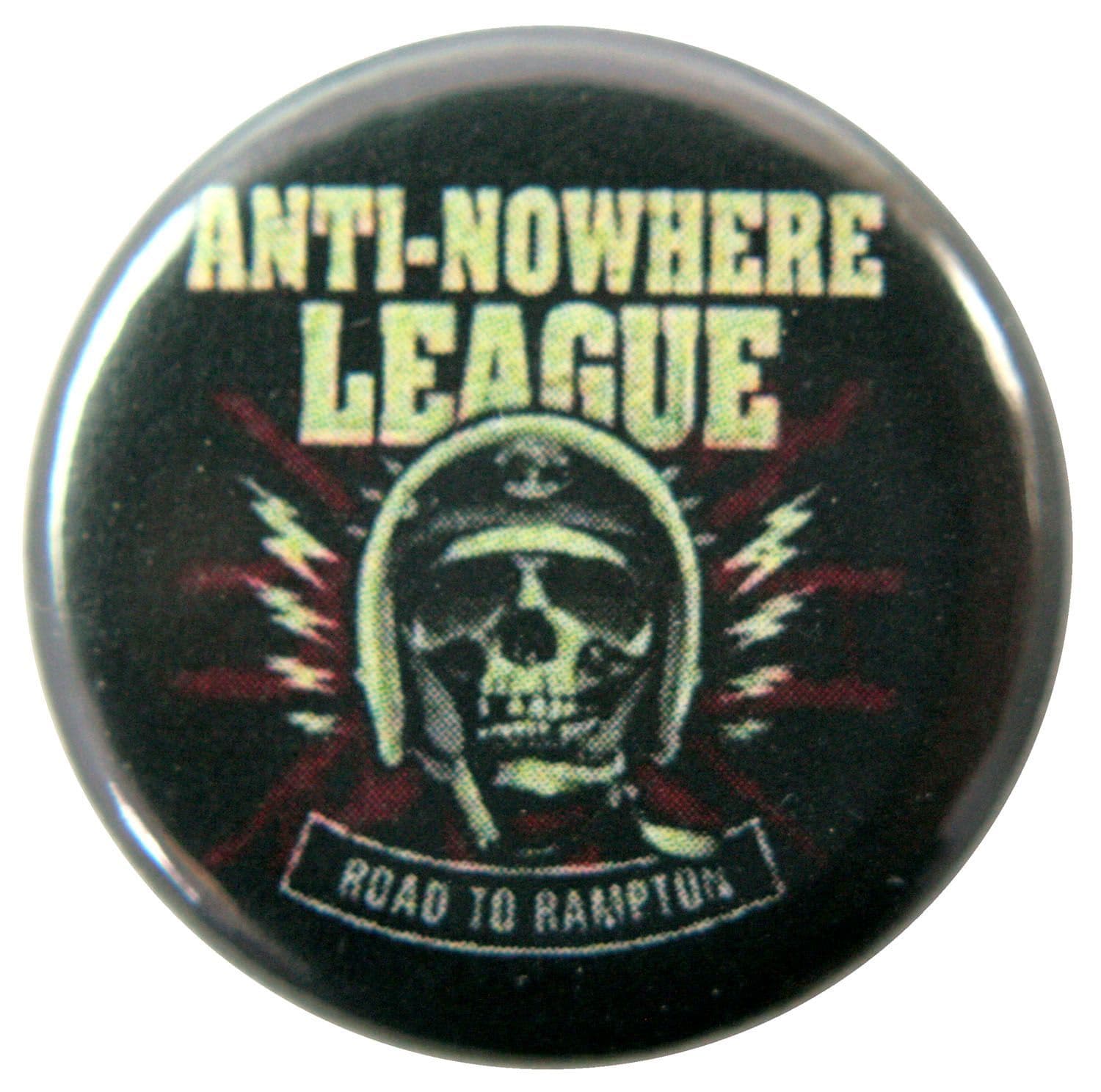 Anti-Nowhere League - 'Road to Rampton' Button Badge
