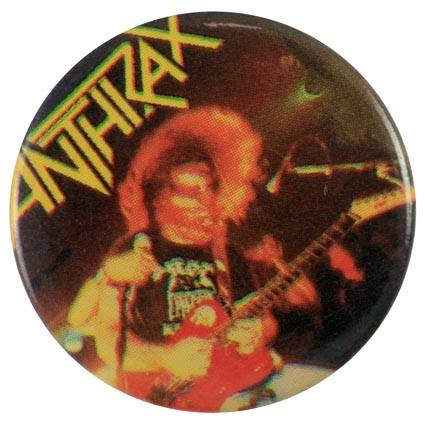 Anthrax - 'Scott Ian Hair' Button Badge