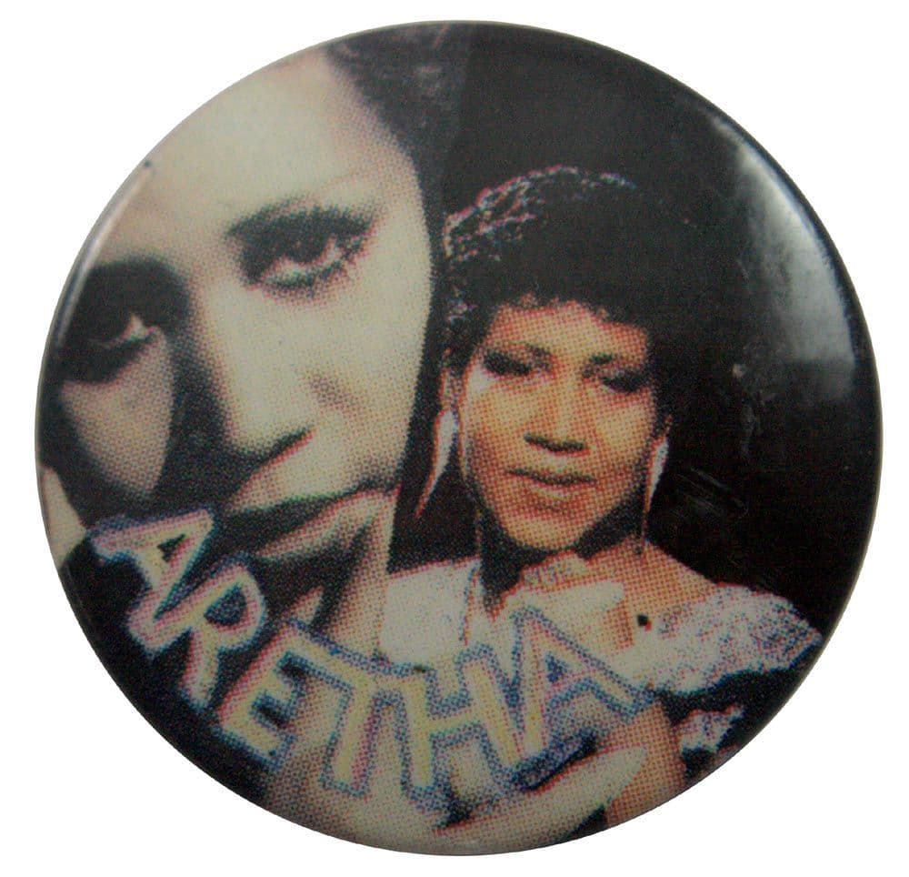 Aretha Franklin - 'Aretha' Button Badge
