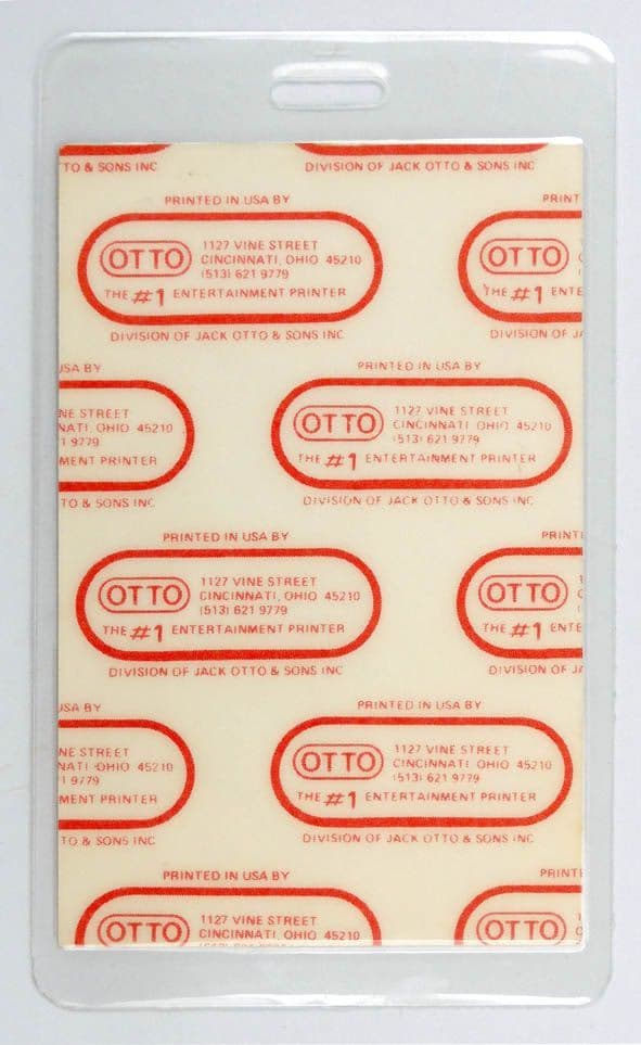 Asia - 'Alpha Tour Asia from Asia 1983' Vintage Laminated Backstage Pass