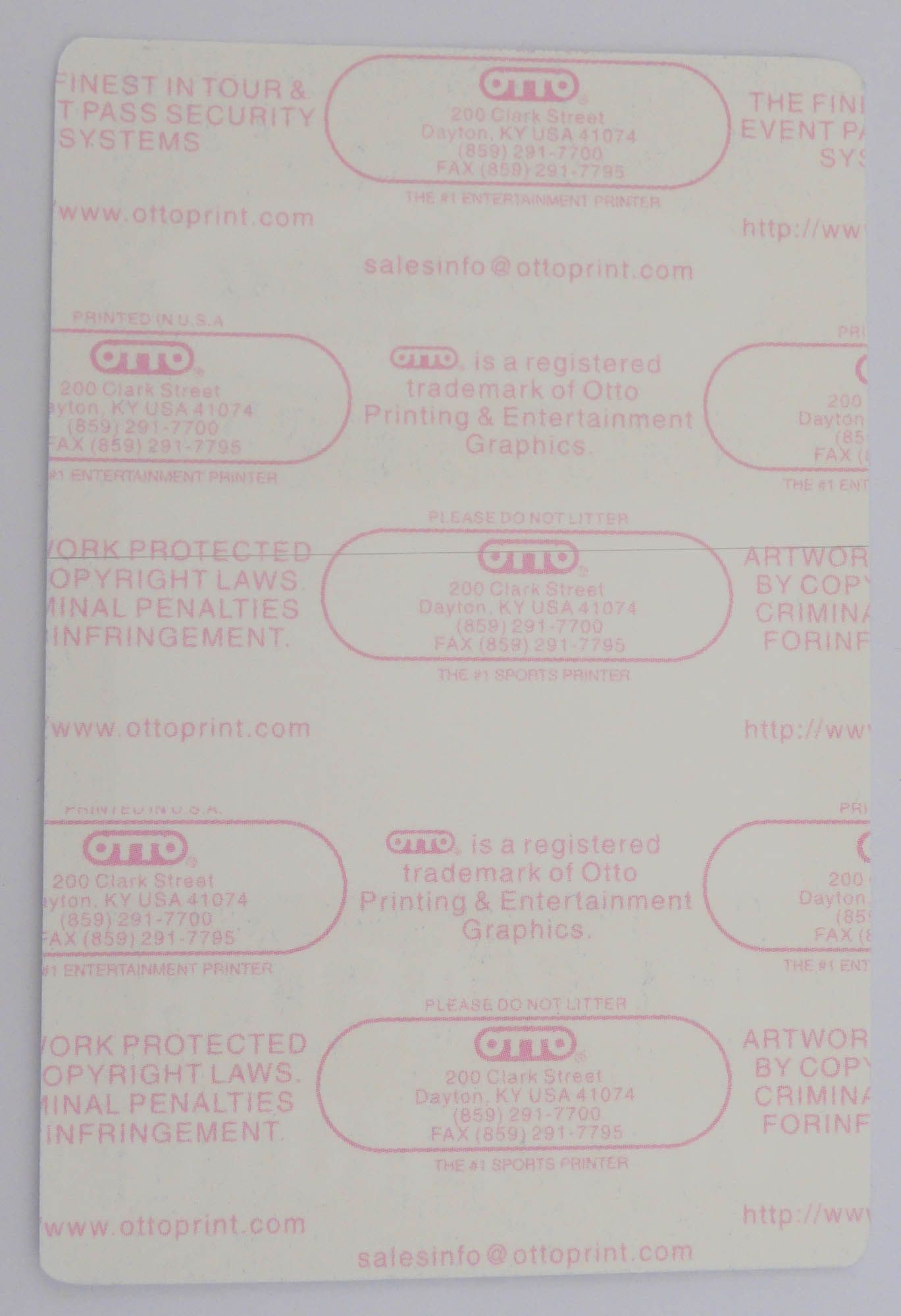 B.B. King 'Blues Club & Grill New York - Blue' OTTO Backstage Pass