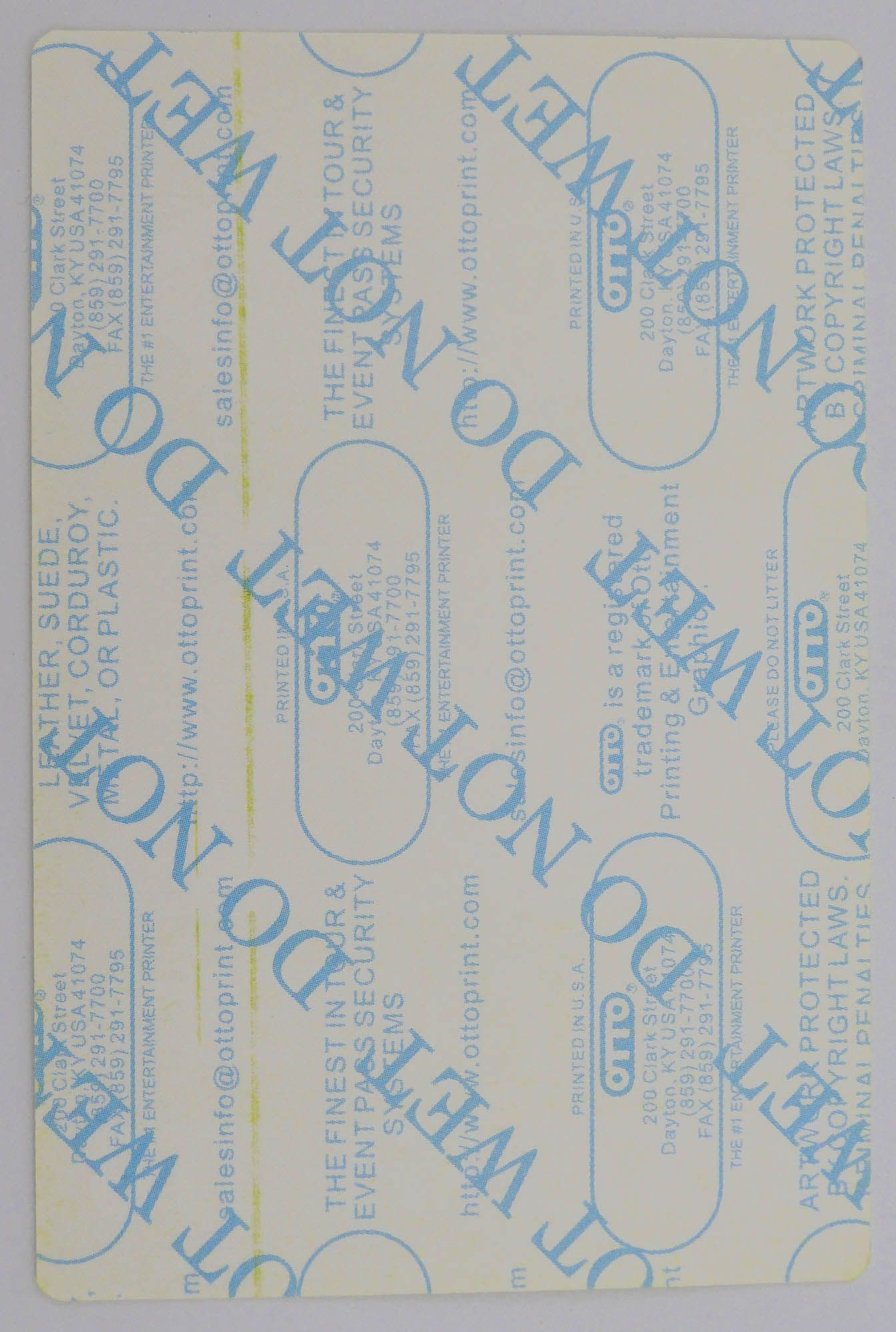 B.B. King 'Blues Club & Grill New York - Lime Green' OTTO Backstage Pass