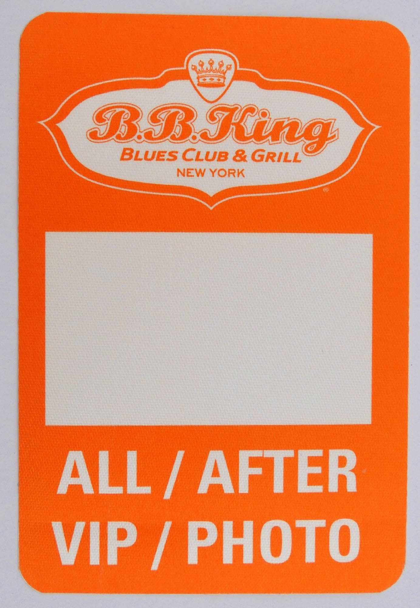 B.B. King 'Blues Club & Grill New York - Orange' OTTO Backstage Pass