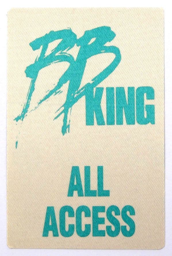 B.B. King 'Deuces Wild World Tour 1997' All Access Silver Backstage Pass