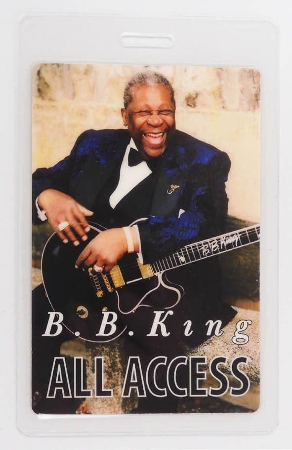 B.B. King - 'Let the Good Times Roll Tour 1999 All Access' Laminated Backstage Pass