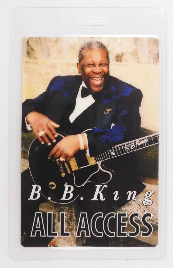 B.B. King - 'Let the Good Times Roll Tour 1999 All Access' Laminated Backstage Pass