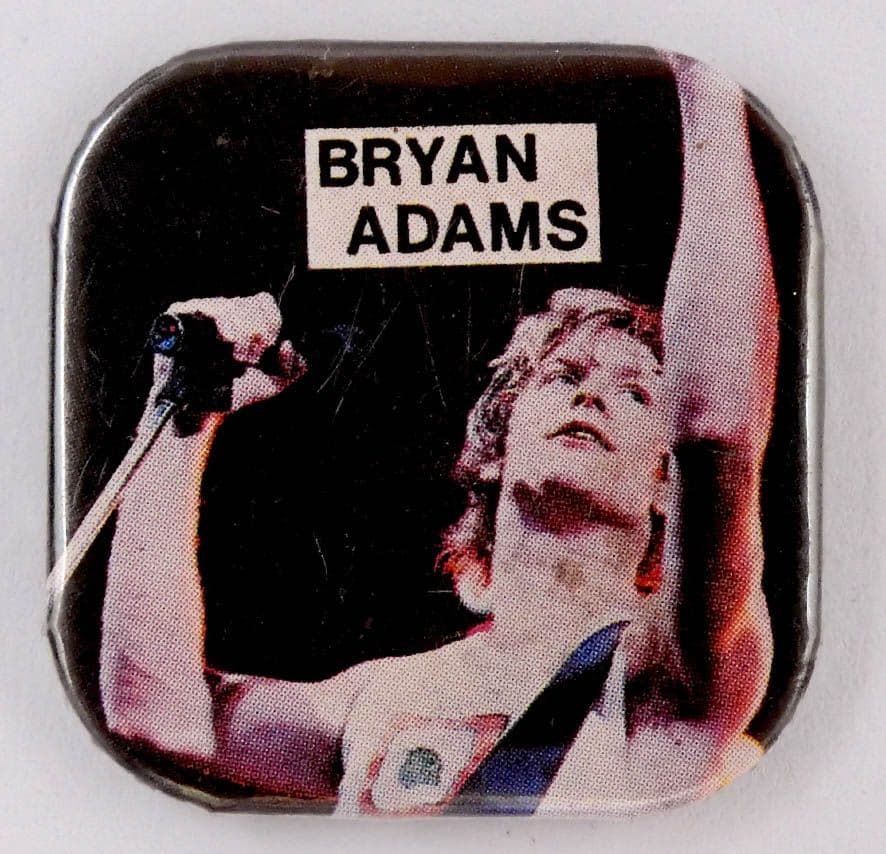 Bryan Adams - 'Arms Raised' Square Badge